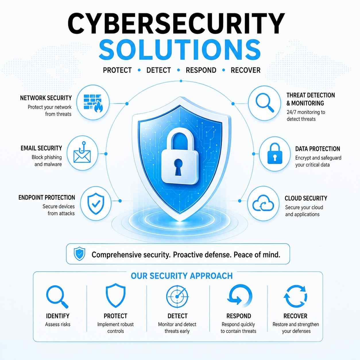 Cybersecurity Solutions mockup